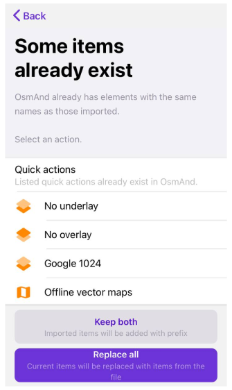 Profiller Eylemler İçe Aktar 1 iOS
