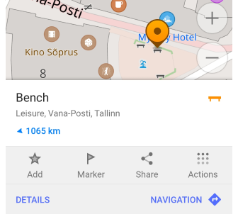 Profil Bağlam menüsü Android