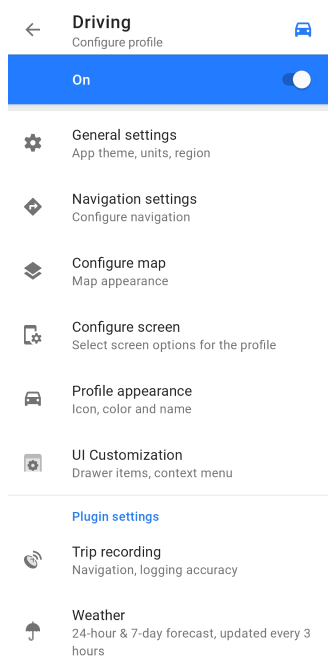 Profiller Ayarları Android